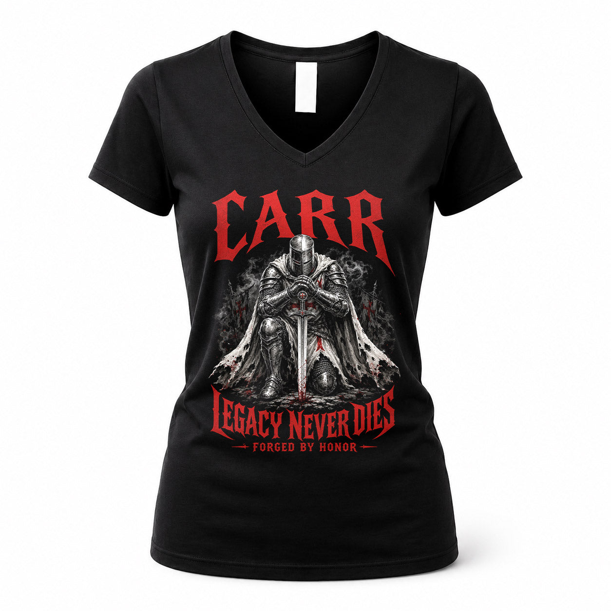 CARR HS90-K04-109 - NAME Legacy Never Dies Forged By Honor Personalized Knight