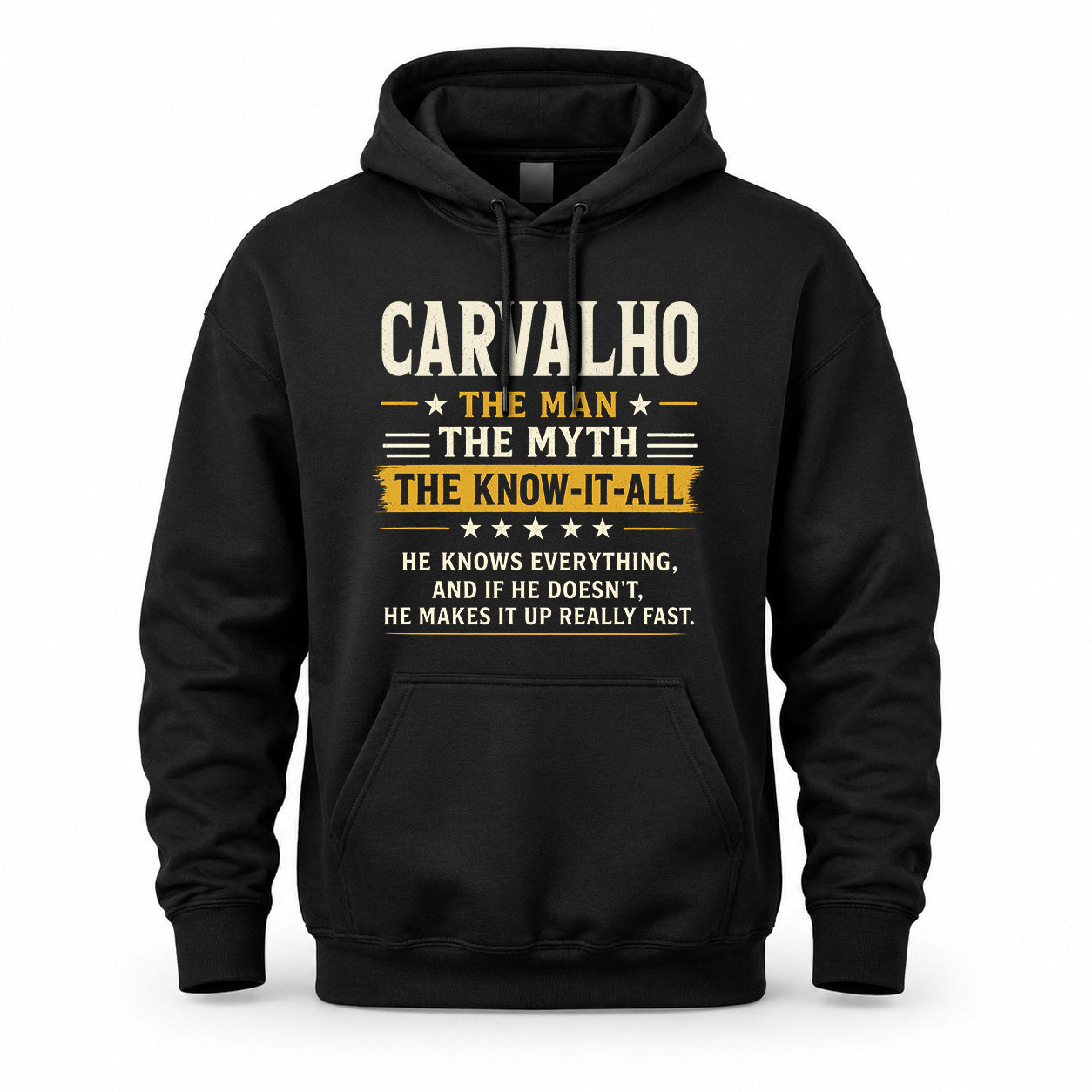 CARVALHO TM90-K04-125 - NAME Legendary Know-It-All Personalized Funny Shirt