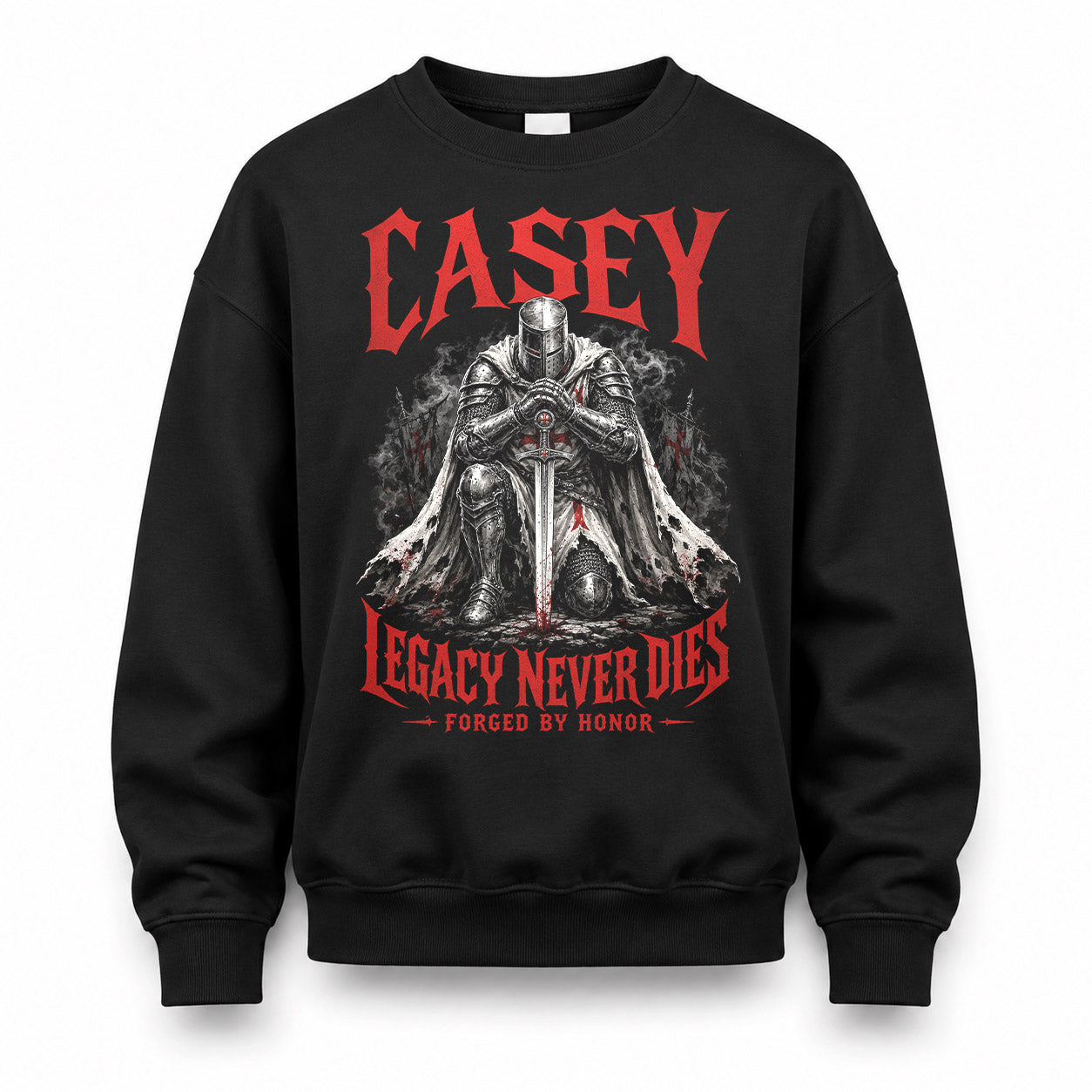 CASEY HS90-K04-109 - NAME Legacy Never Dies Forged By Honor Personalized Knight