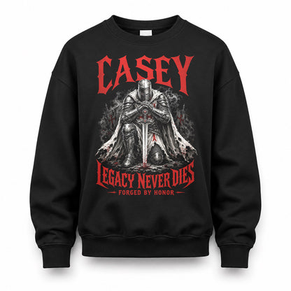 CASEY HS90-K04-109 - NAME Legacy Never Dies Forged By Honor Personalized Knight