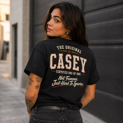 CASEY W68-F2-168 – Personalized Original Issue Apparel “The Original NAME Certified One-of-One"