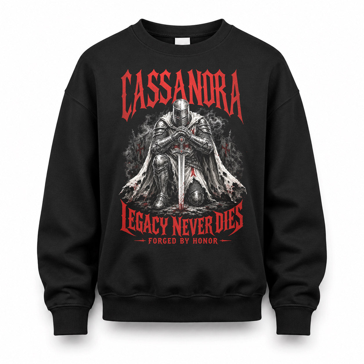 CASSANDRA HS90-K04-109 - NAME Legacy Never Dies Forged By Honor Personalized Knight