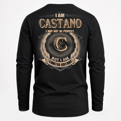 CASTANO PH55-T25-Personalized Name Quote Apparel “I Am NAME May Not Be Perfect But I Am Limited Edition”