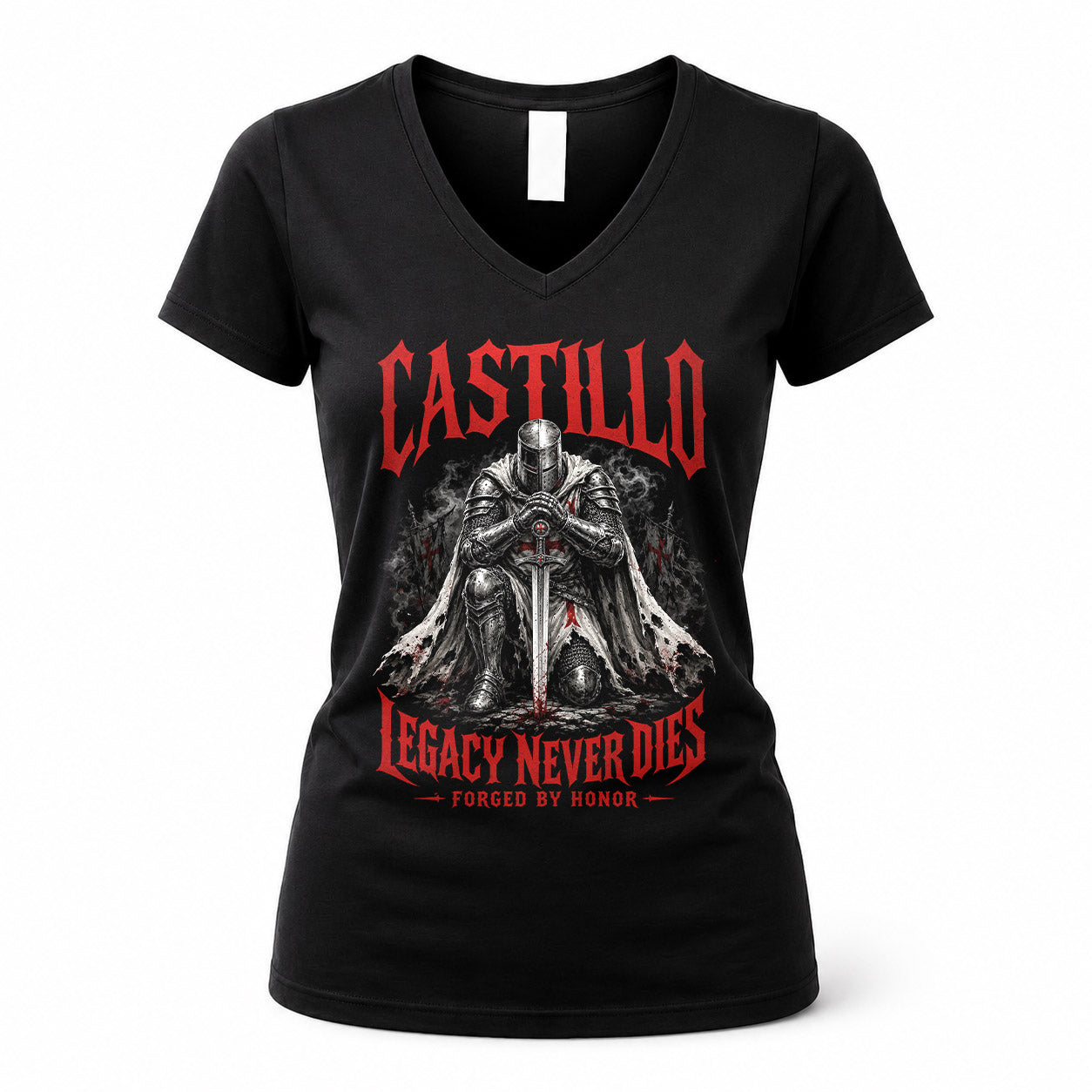 CASTILLO HS90-K04-109 - NAME Legacy Never Dies Forged By Honor Personalized Knight