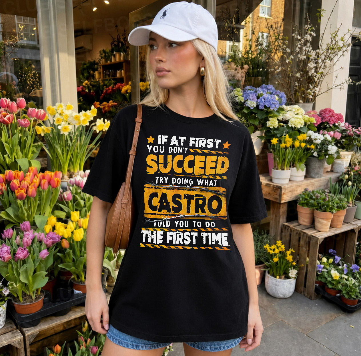 CASTRO TP22-K11-109 - Personalized Funny Quote Apparel “If At First You Don’t Succeed, Try Doing What WANG Told You To Do The First Time”
