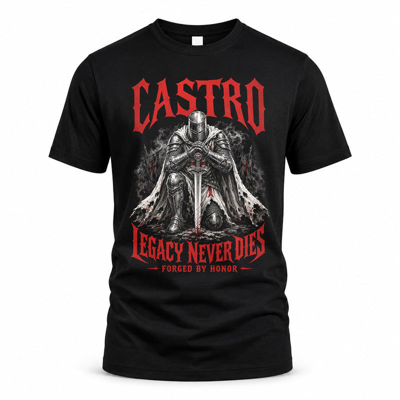 CASTRO HS90-K04-109 - NAME Legacy Never Dies Forged By Honor Personalized Knight