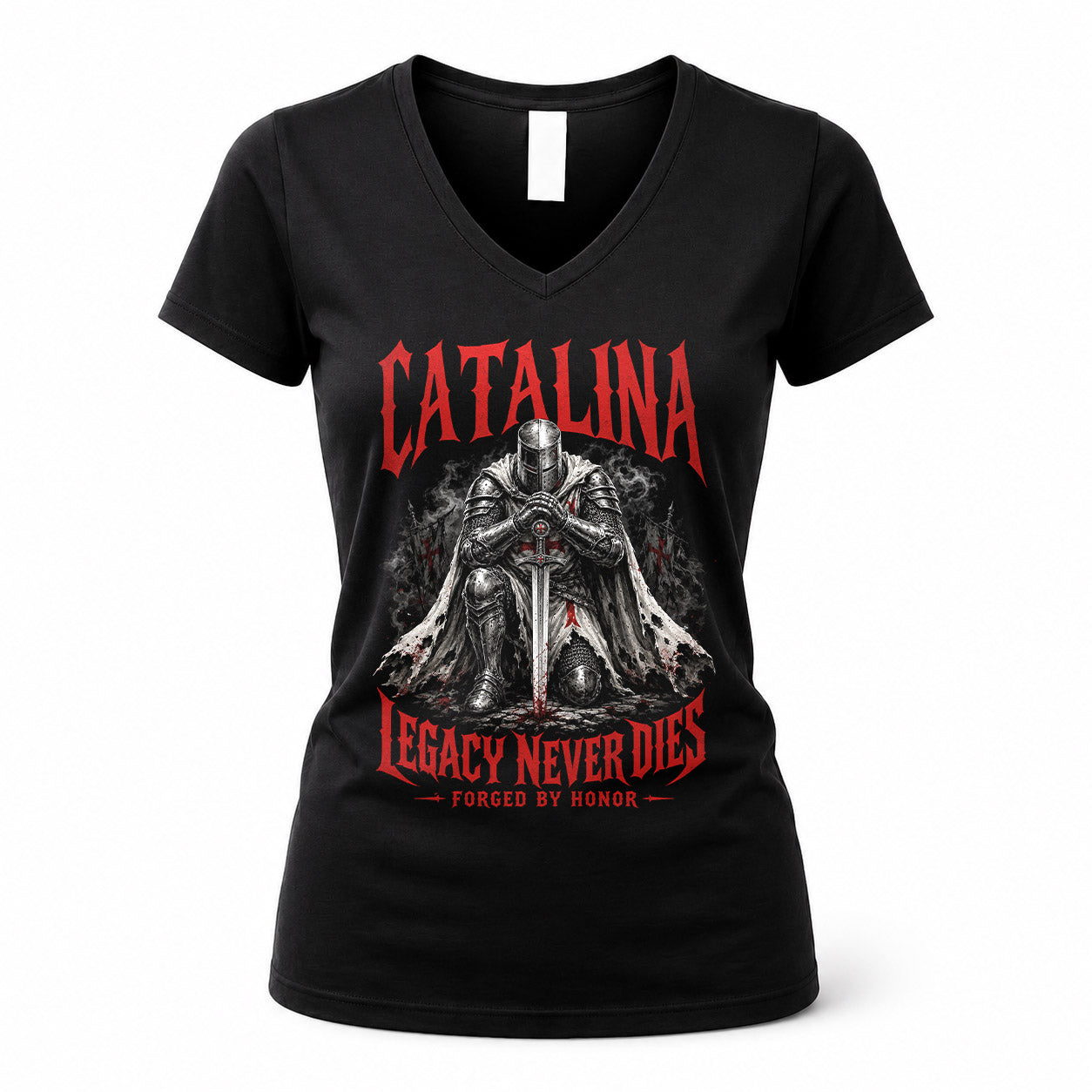 CATALINA HS90-K04-109 - NAME Legacy Never Dies Forged By Honor Personalized Knight