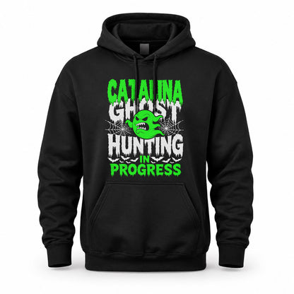 CATALINA HW22-K06-109 - NAME Ghost Hunting In Progress Personalized Halloween Shirt