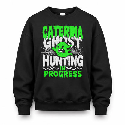 CATERINA HW22-K06-109 - NAME Ghost Hunting In Progress Personalized Halloween Shirt