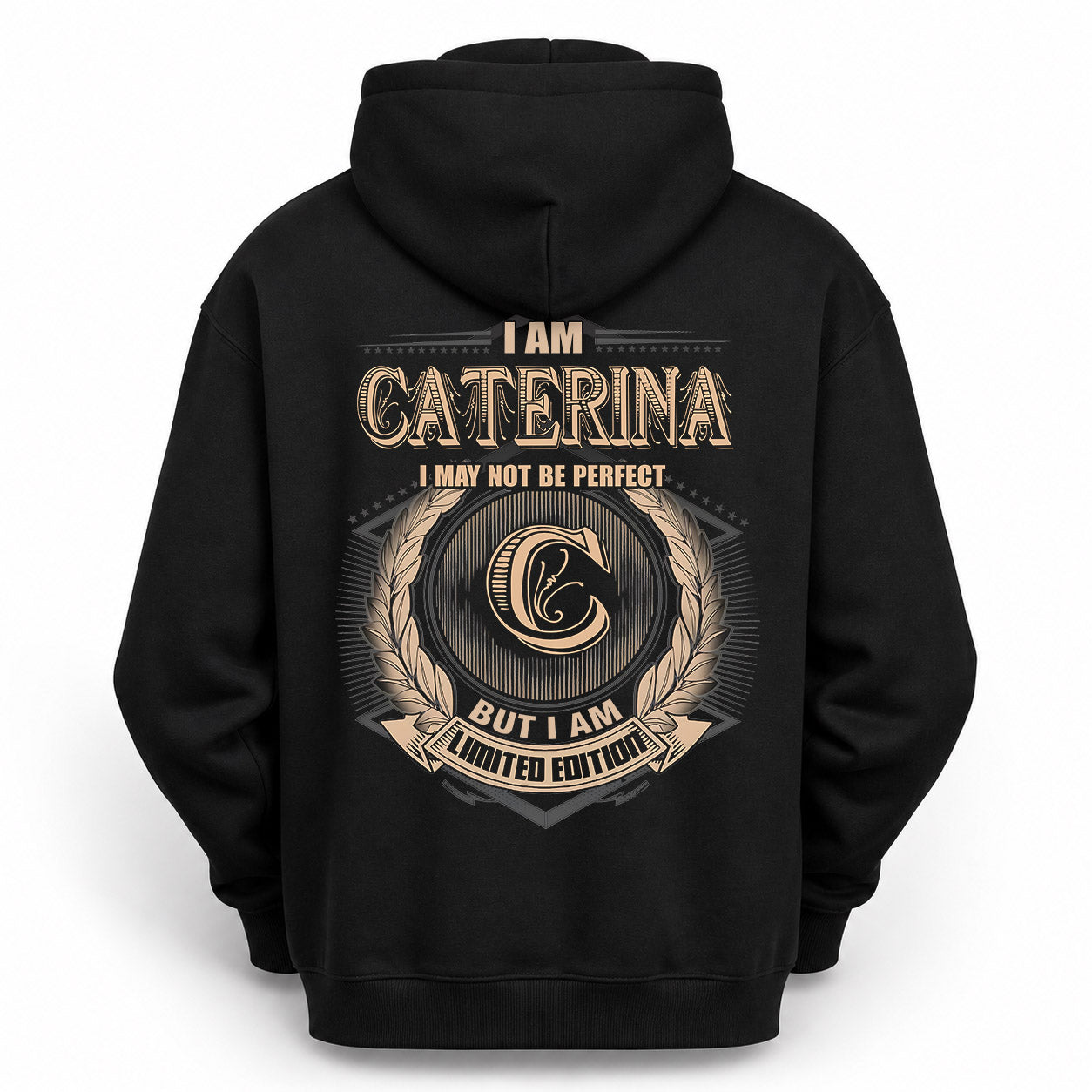 CATERINA PH55-T25-Personalized Name Quote Apparel “I Am NAME May Not Be Perfect But I Am Limited Edition”