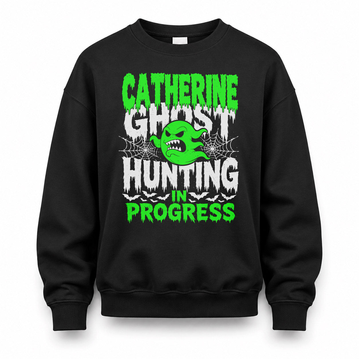 CATHERINE HW22-K06-109 - NAME Ghost Hunting In Progress Personalized Halloween Shirt