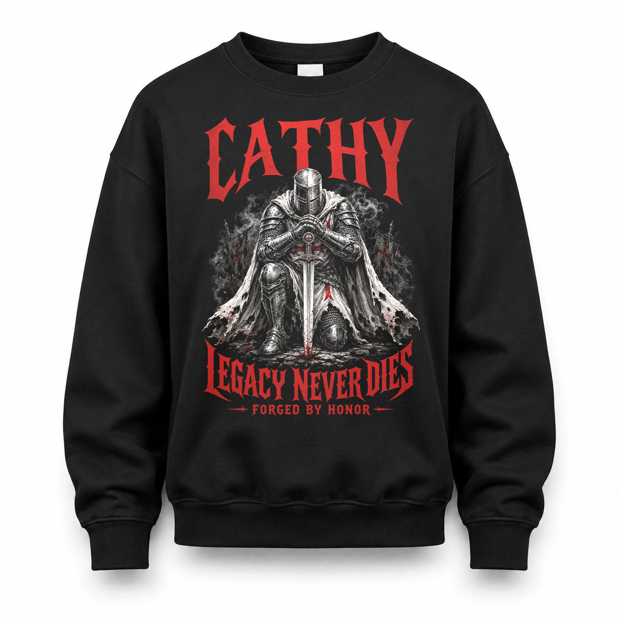 CATHY HS90-K04-109 - NAME Legacy Never Dies Forged By Honor Personalized Knight
