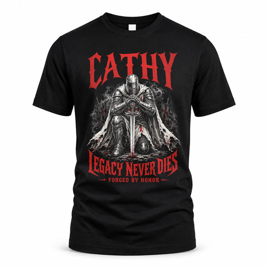 CATHY HS90-K04-109 - NAME Legacy Never Dies Forged By Honor Personalized Knight