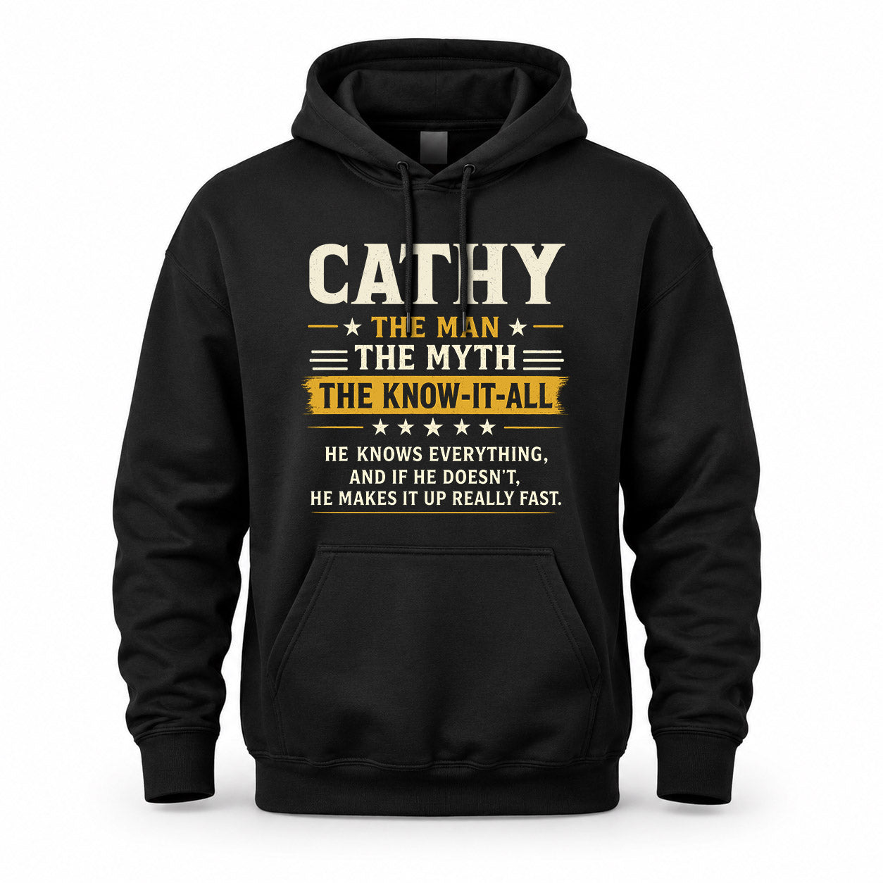 CATHY TM90-K04-125 - NAME Legendary Know-It-All Personalized Funny Shirt