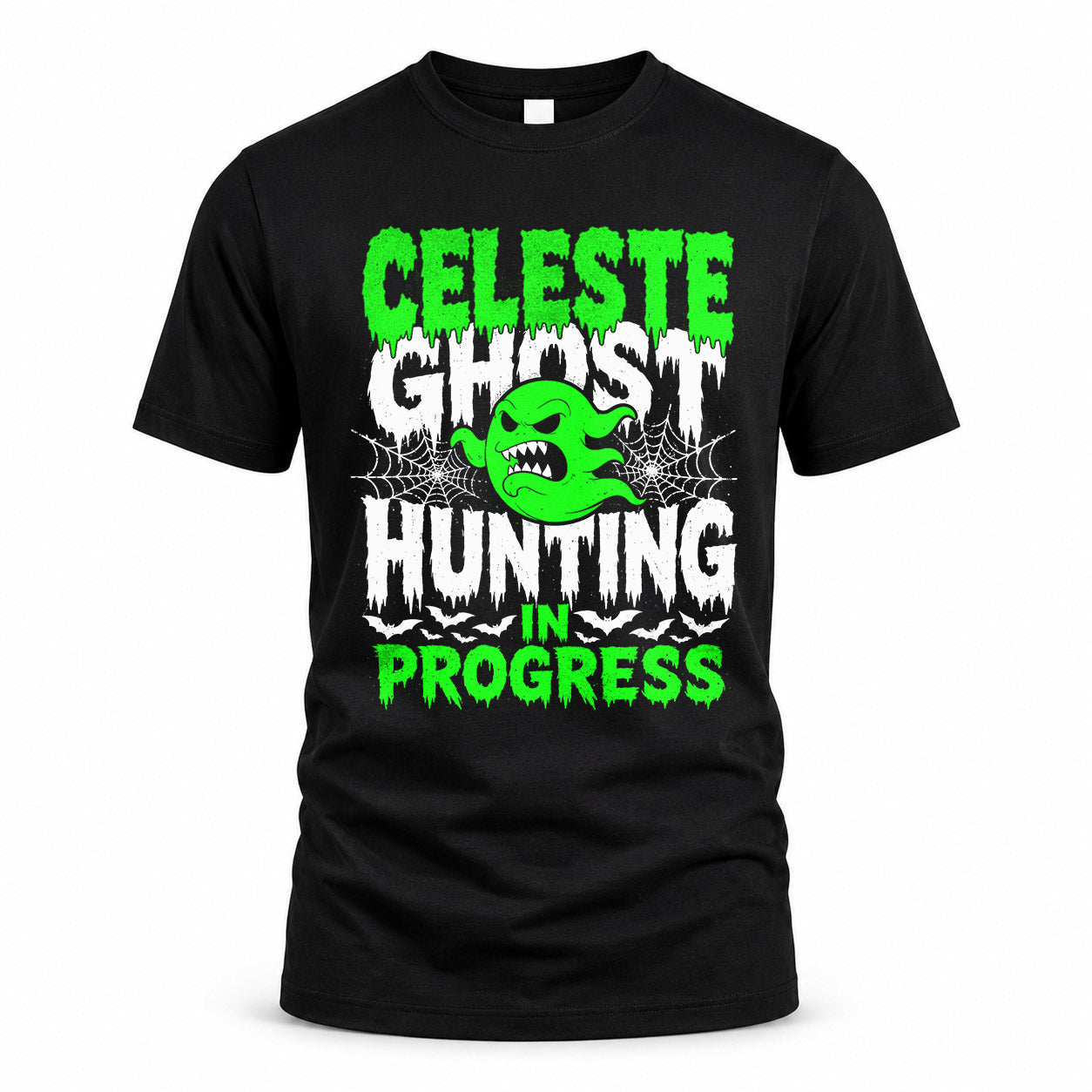 CELESTE HW22-K06-109 - NAME Ghost Hunting In Progress Personalized Halloween Shirt
