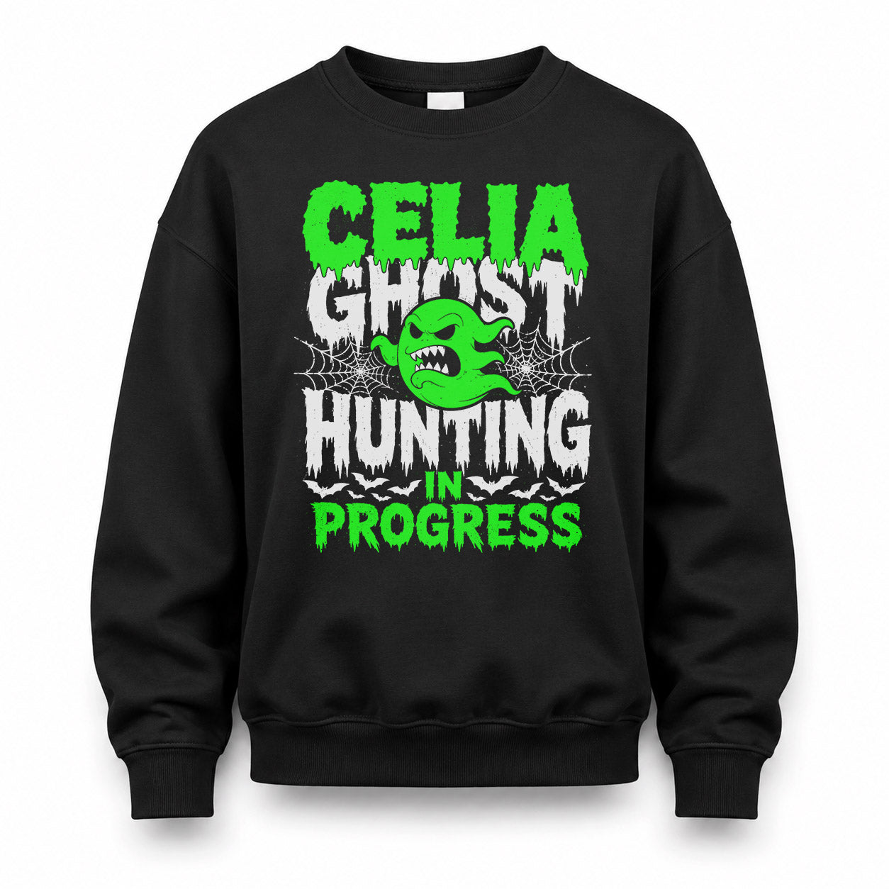 CELIA HW22-K06-109 - NAME Ghost Hunting In Progress Personalized Halloween Shirt