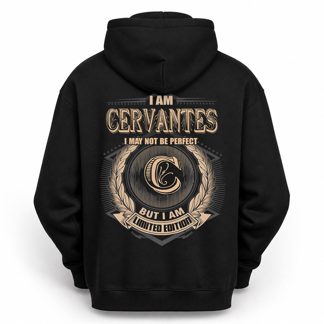 CERVANTES PH55-T25-Personalized Name Quote Apparel “I Am NAME May Not Be Perfect But I Am Limited Edition”
