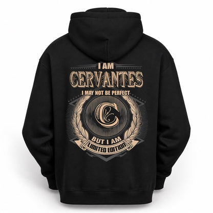 CERVANTES PH55-T25-Personalized Name Quote Apparel “I Am NAME May Not Be Perfect But I Am Limited Edition”