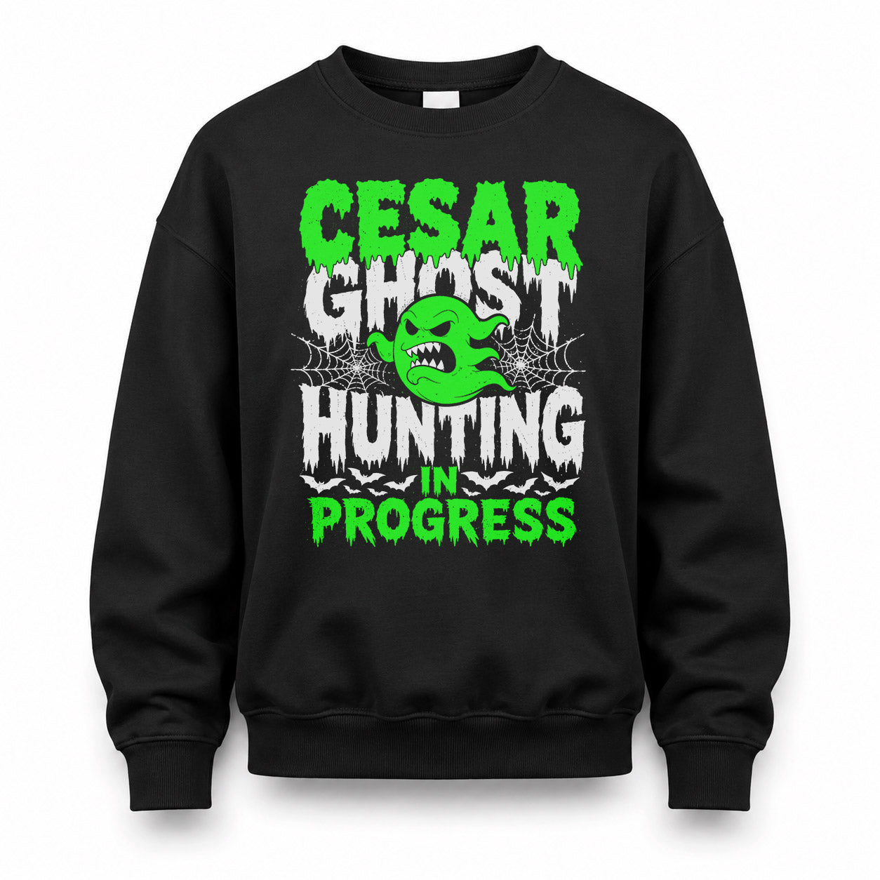 CESAR HW22-K06-109 - NAME Ghost Hunting In Progress Personalized Halloween Shirt