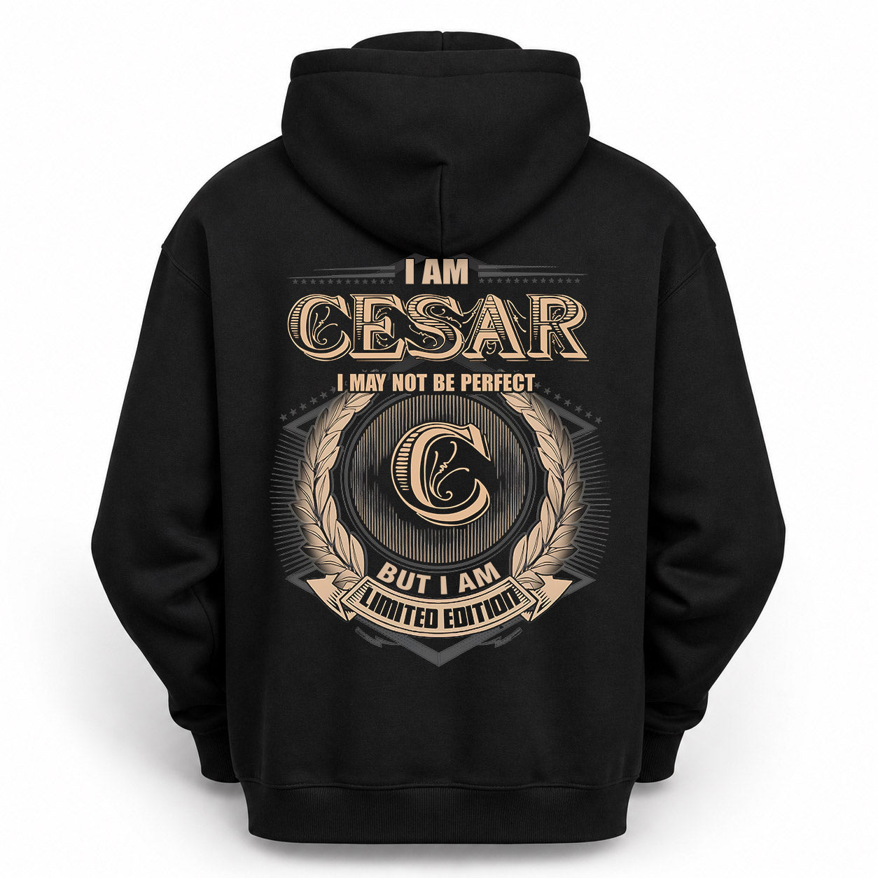 CESAR PH55-T25-Personalized Name Quote Apparel “I Am NAME May Not Be Perfect But I Am Limited Edition”