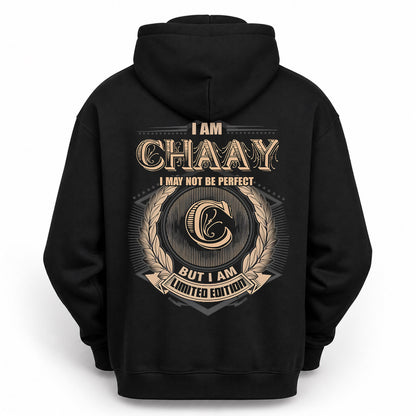 CHAAY PH55-T25-Personalized Name Quote Apparel “I Am NAME May Not Be Perfect But I Am Limited Edition”