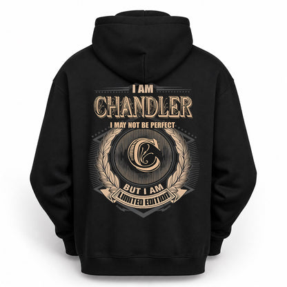 CHANDLER PH55-T25-Personalized Name Quote Apparel “I Am NAME May Not Be Perfect But I Am Limited Edition”