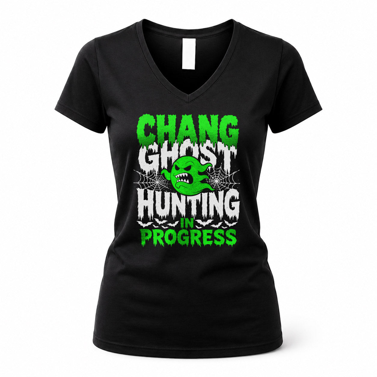 CHANG HW22-K06-109 - NAME Ghost Hunting In Progress Personalized Halloween Shirt