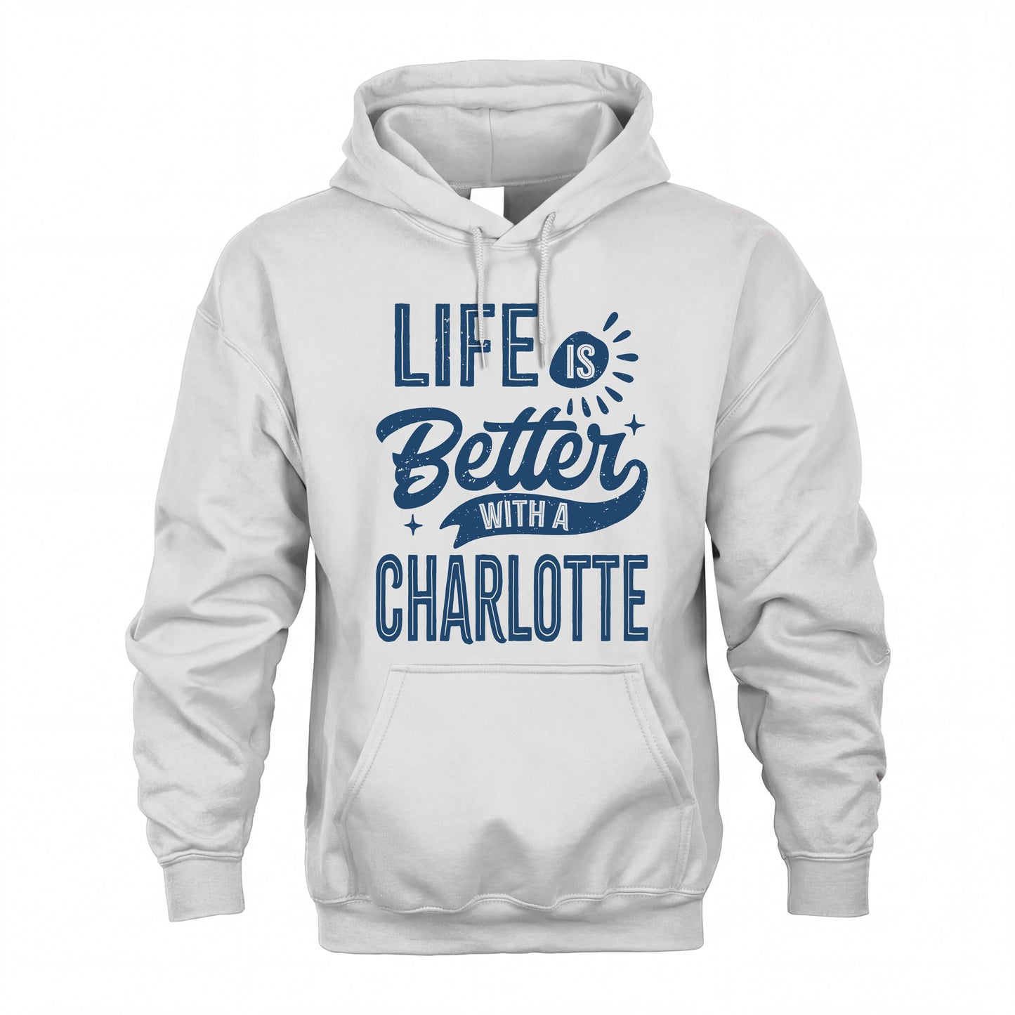 CHARLOTTE HH88-K2–Personalized Name Quote T-Shirt Life Is Better With Unisex Gift