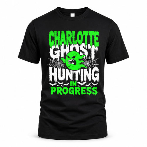 CHARLOTTE HW22-K06-109 - NAME Ghost Hunting In Progress Personalized Halloween Shirt