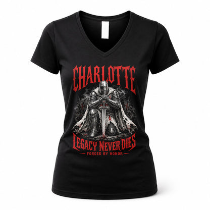 CHARLOTTE HS90-K04-109 - NAME Legacy Never Dies Forged By Honor Personalized Knight