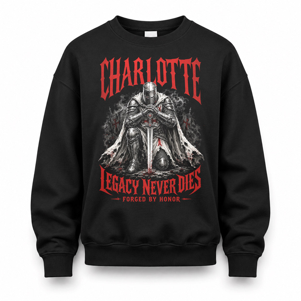 CHARLOTTE HS90-K04-109 - NAME Legacy Never Dies Forged By Honor Personalized Knight