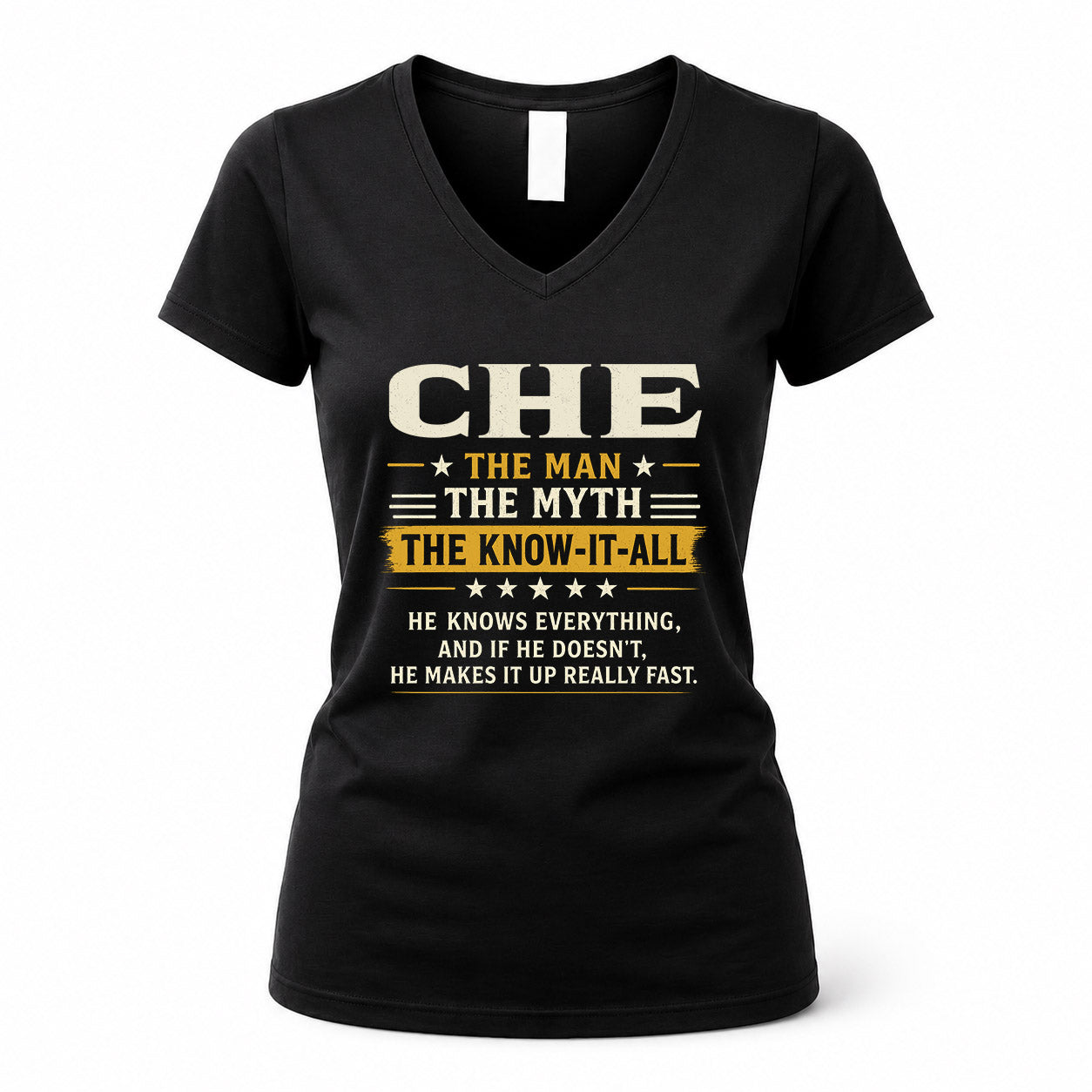 CHE TM90-K04-125 - NAME Legendary Know-It-All Personalized Funny Shirt