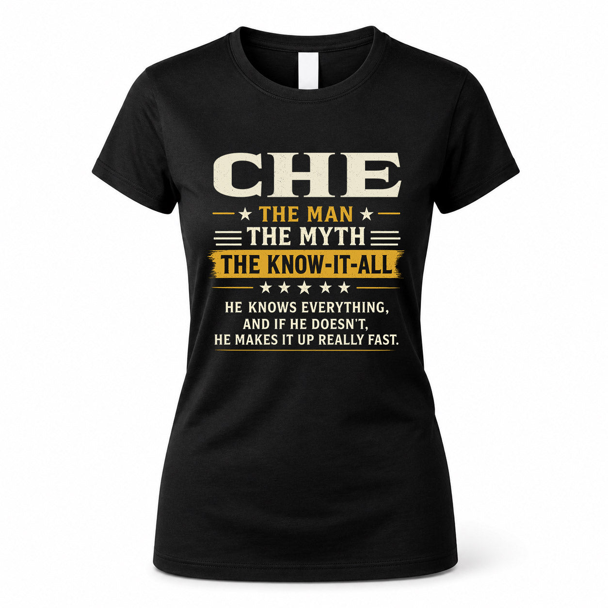 CHE TM90-K04-125 - NAME Legendary Know-It-All Personalized Funny Shirt