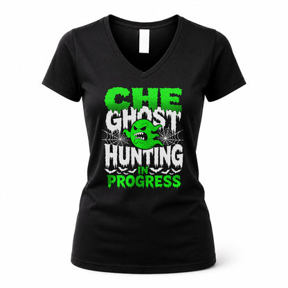 CHE HW22-K06-109 - NAME Ghost Hunting In Progress Personalized Halloween Shirt