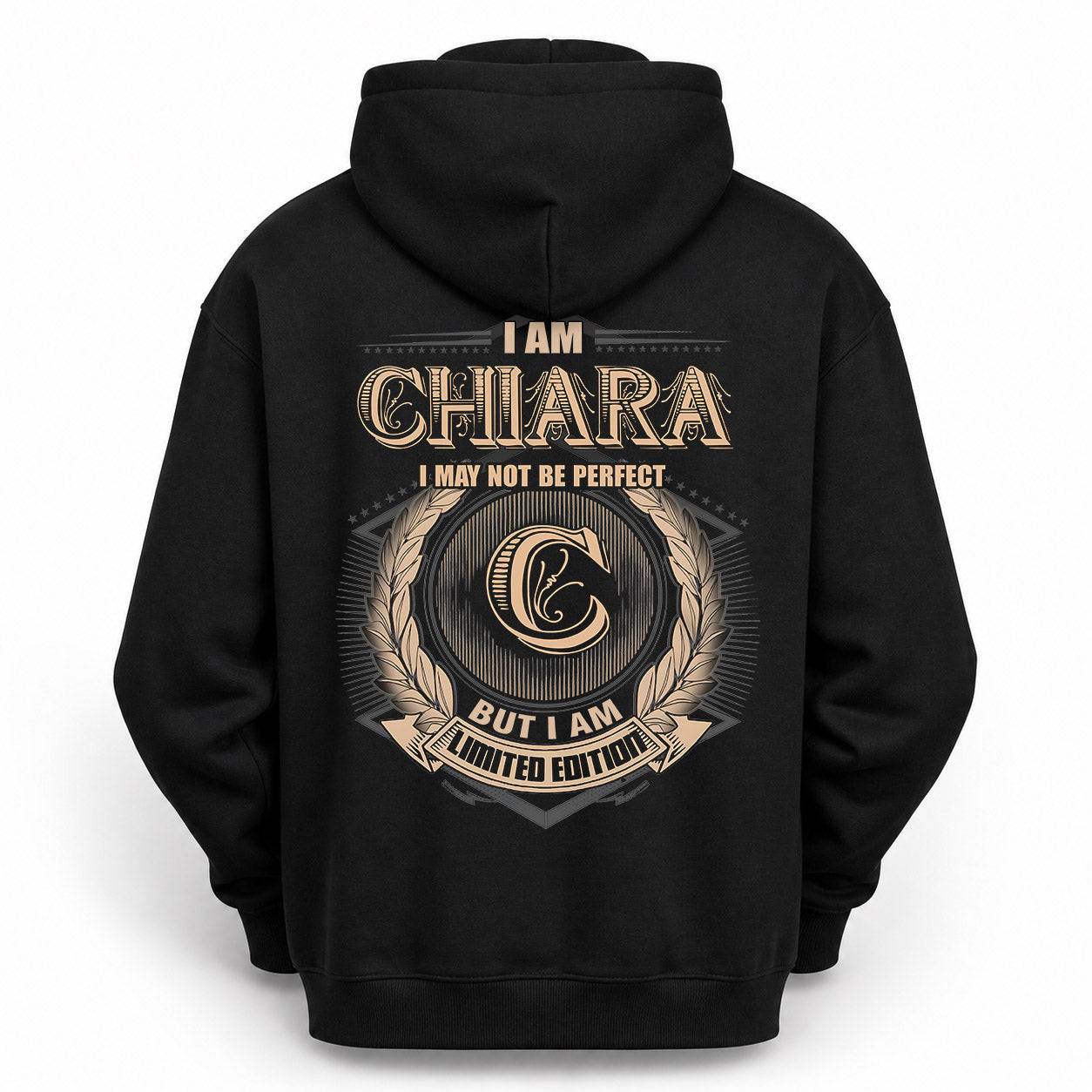 CHIARA PH55-T25-Personalized Name Quote Apparel “I Am NAME May Not Be Perfect But I Am Limited Edition”