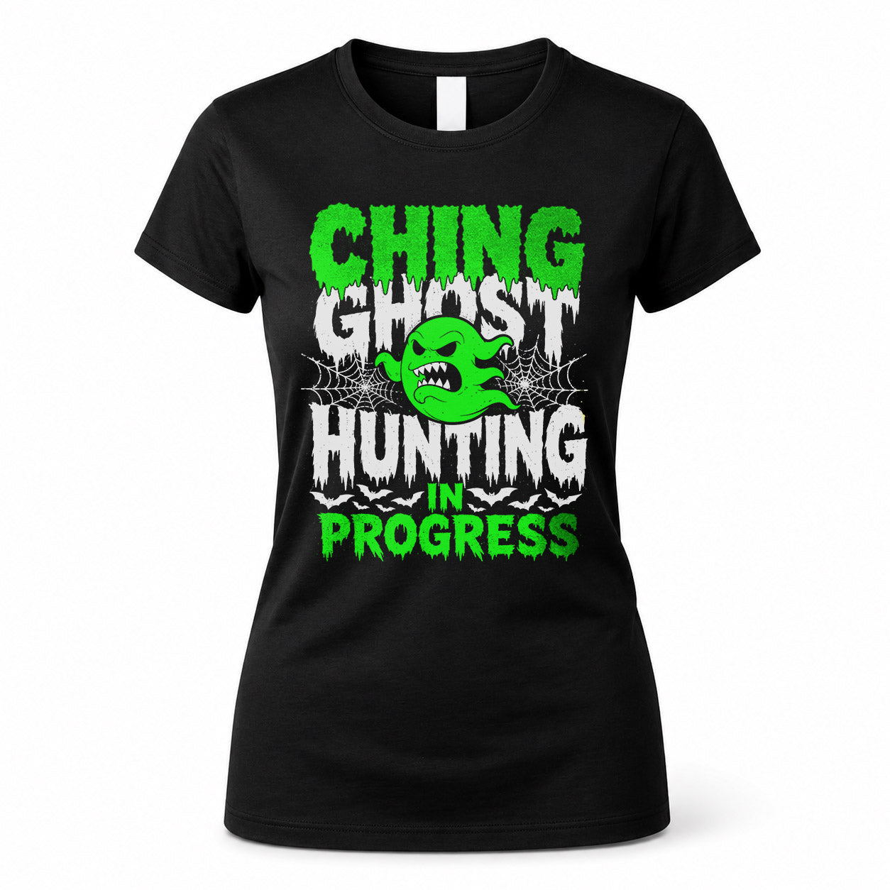 CHING HW22-K06-109 - NAME Ghost Hunting In Progress Personalized Halloween Shirt