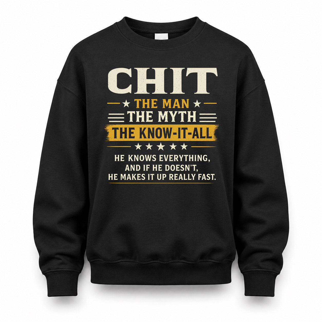 CHIT TM90-K04-125 - NAME Legendary Know-It-All Personalized Funny Shirt
