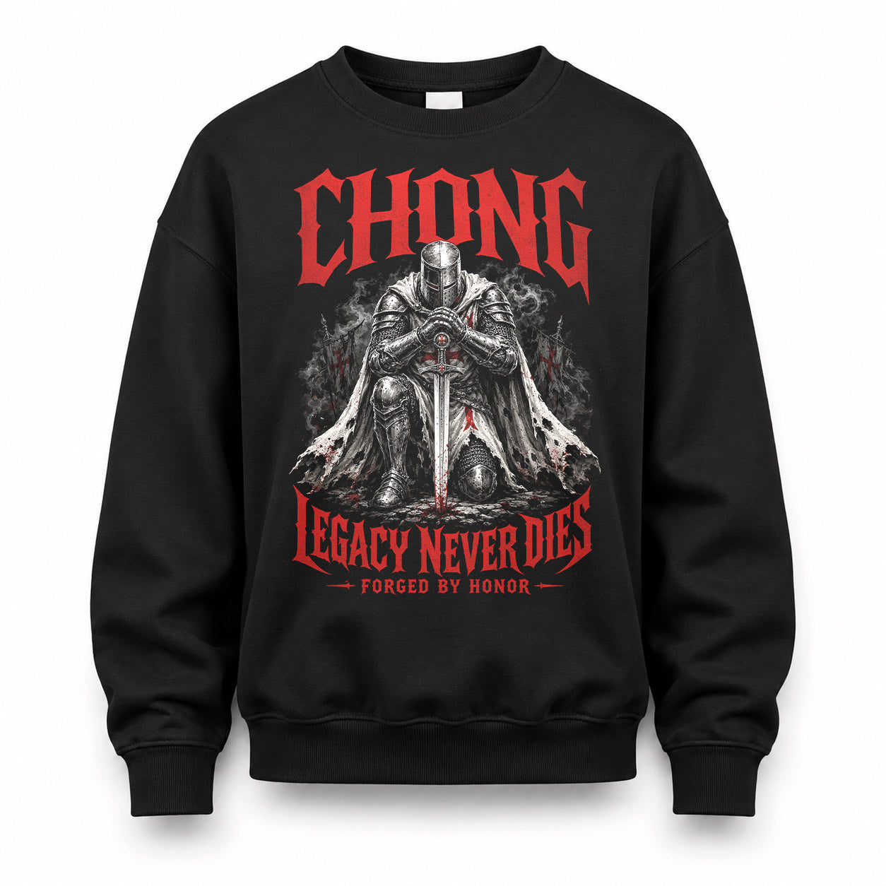 CHONG HS90-K04-109 - NAME Legacy Never Dies Forged By Honor Personalized Knight