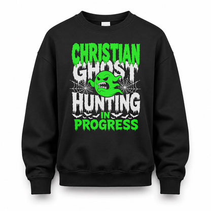 CHRISTIAN HW22-K06-109 - NAME Ghost Hunting In Progress Personalized Halloween Shirt