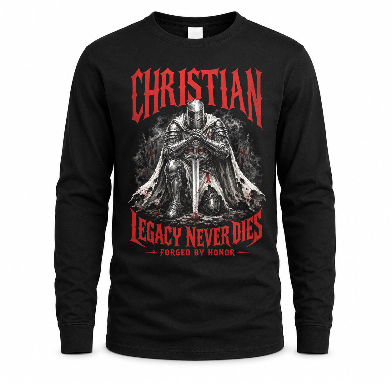 CHRISTIAN HS90-K04-109 - NAME Legacy Never Dies Forged By Honor Personalized Knight