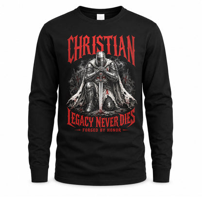 CHRISTIAN HS90-K04-109 - NAME Legacy Never Dies Forged By Honor Personalized Knight