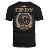 CINDY PH55-T25-Personalized Name Quote Apparel “I Am NAME May Not Be Perfect But I Am Limited Edition”
