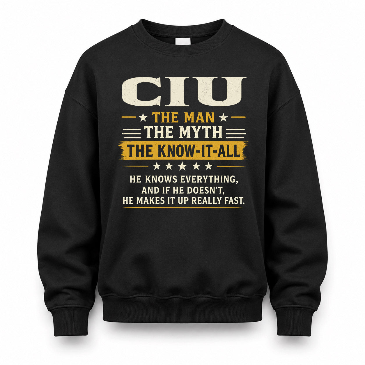 CIU TM90-K04-125 - NAME Legendary Know-It-All Personalized Funny Shirt