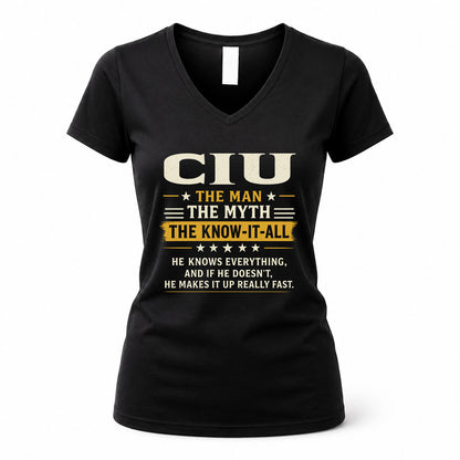 CIU TM90-K04-125 - NAME Legendary Know-It-All Personalized Funny Shirt