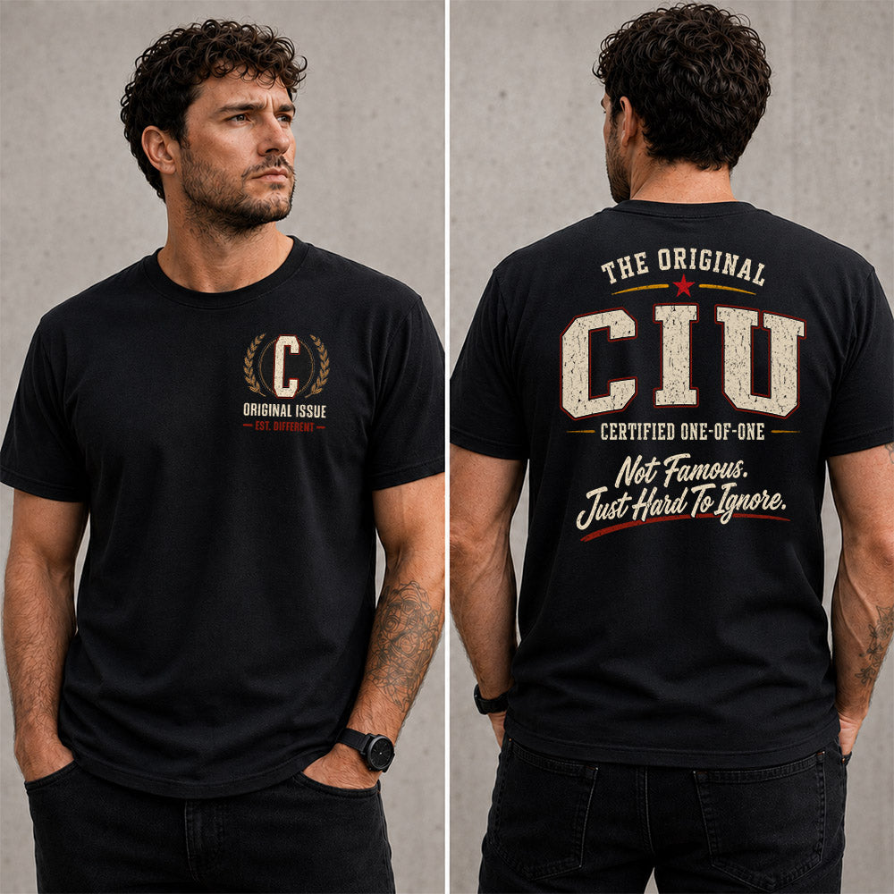 CIU W68-F2-168 – Personalized Original Issue Apparel “The Original NAME Certified One-of-One"