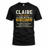 CLAIRE TM90-K04-125 - NAME Legendary Know-It-All Personalized Funny Shirt