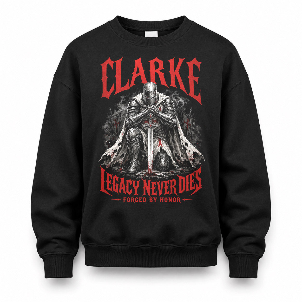 CLARKE HS90-K04-109 - NAME Legacy Never Dies Forged By Honor Personalized Knight