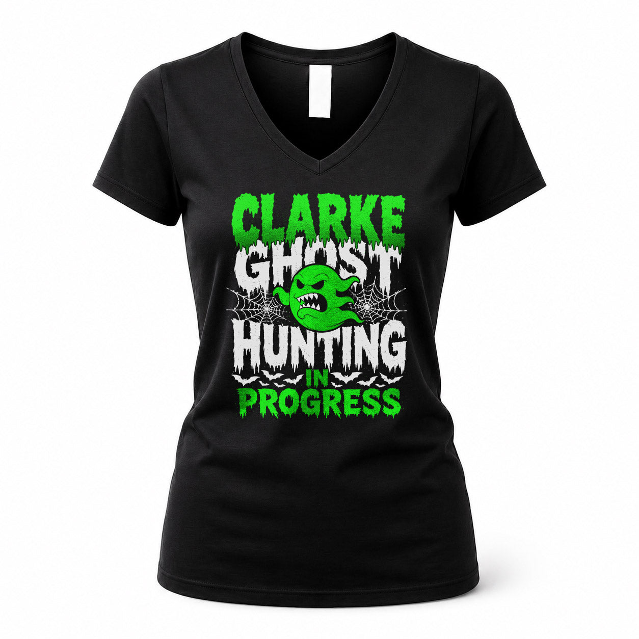 CLARKE HW22-K06-109 - NAME Ghost Hunting In Progress Personalized Halloween Shirt