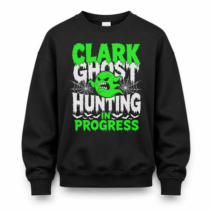 CLARK HW22-K06-109 - NAME Ghost Hunting In Progress Personalized Halloween Shirt