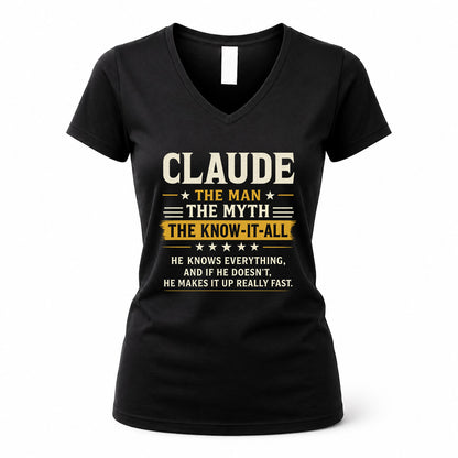 CLAUDE TM90-K04-125 - NAME Legendary Know-It-All Personalized Funny Shirt